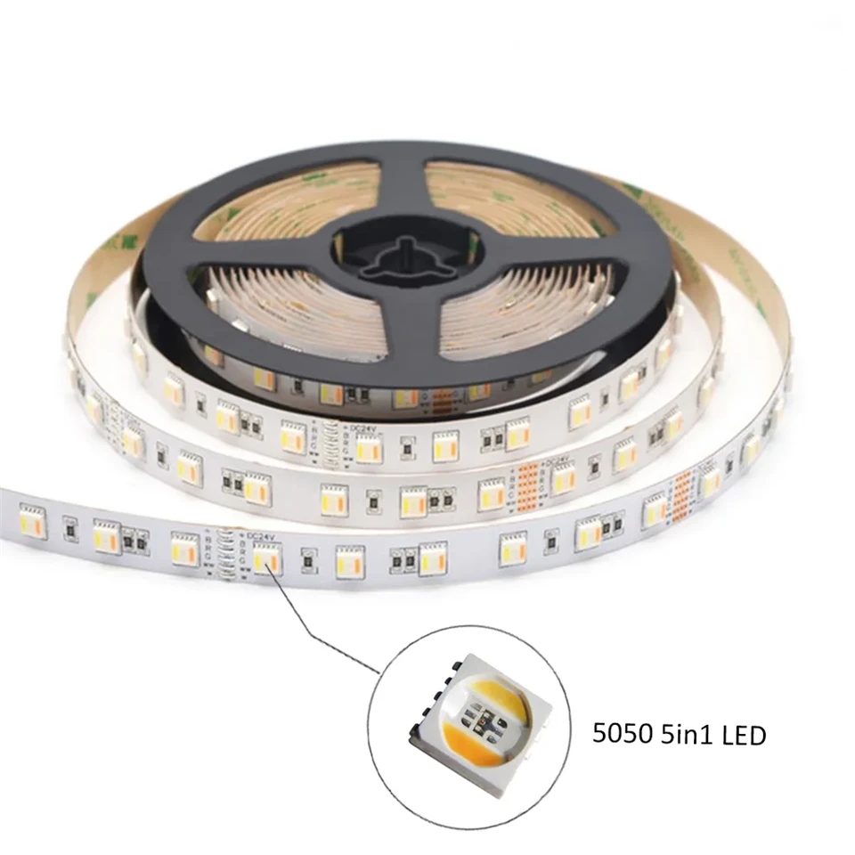 SMD5050 60led/M RGBCCT 5 In1 Multi Clolor Led Strip